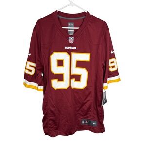 Nike Washington Redskins Jonathan Allen 95 NFL Jersey On Field Medium Burgundy